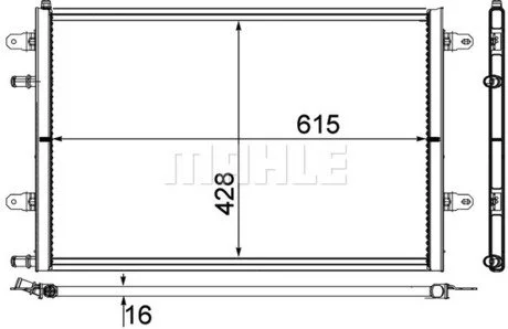Радіатор охолодження A6 30 08-11 MAHLE / KNECHT CIR10000P