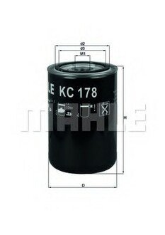 Фільтр паливний DAF MAHLE / KNECHT KC178 (фото 1)
