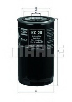 Фильтр топливный Mahle Caterpillar MAHLE / KNECHT KC28