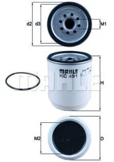 Фильтр топливный KNECHT MAHLE / KNECHT KC 491D