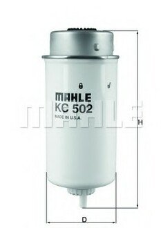 Фільтр паливний Mahle FORD Transit 125-137к... Diesel 02-06 MAHLE / KNECHT KC502