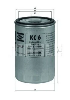 Фильтр топливный Mahle KHD MAHLE / KNECHT KC6