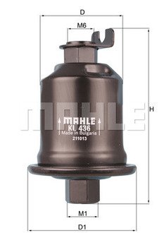 Топливный фильтр MAHLE / KNECHT KL436