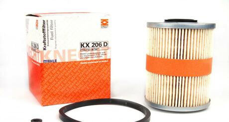 Фильтрующий элемент топливного фильтра Renault, Opel, u.a MAHLE / KNECHT KX 206D (фото 1)