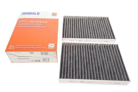Фільтр салону вугільний (к-т 2шт) MAHLE / KNECHT LAK 675/2/S