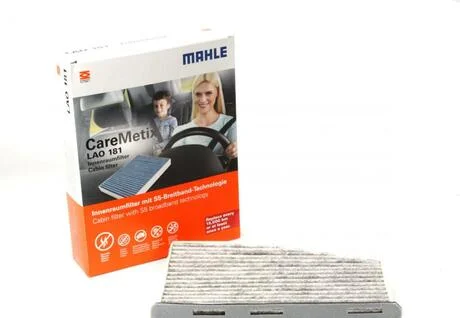 Фільтр салону VW Caddy 1.9TDI 03- (антиалергічний. MAHLE / KNECHT LAO181