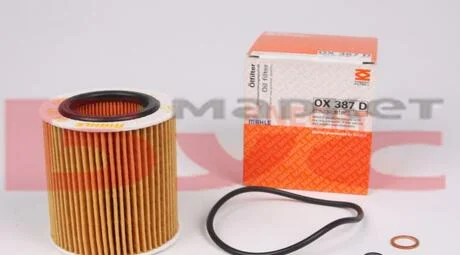Фільтр олії BMW 3/5/6/7/X3/X5/X6 1.6-3.0 04.06- MAHLE / KNECHT OX387D