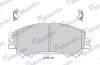 Тормозные колодки дисковые передние MANDO MBF015287 (фото 1)