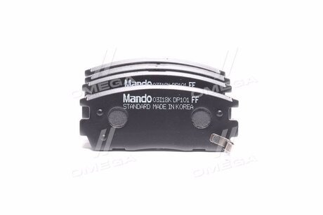 Колодки гальмові дискові задні MANDO MPD29 (фото 1)