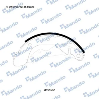 Колодки гальмівні барабан MANDO RMLD07