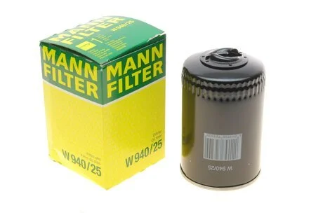 Фільтр олії Caddy II 1.7/1.9SDI /Golf II/III/Passat B2/B3/B4/B5/T3/Audi MANN W 940/25