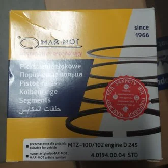 Кольца поршневые М/К Д 245 MAR-MOT (пр-во Польша) Mar-Mot 245-1004060