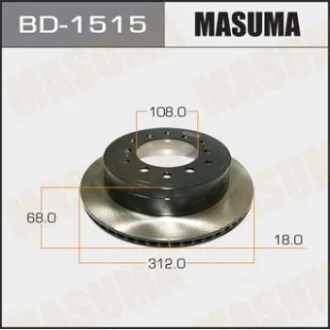 Диск гальмівний задній Lexus GX460 (09-)/ Toyota Land Cruiser Prado (09-) (Кратно MASUMA BD1515