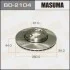 Диск тормозной передний Nissan Micra (02-10), Note (06-16) (Кратно 2 шт) MASUMA BD2104 (фото 1)