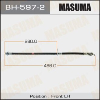 Шланг гальмівний MASUMA BH5972