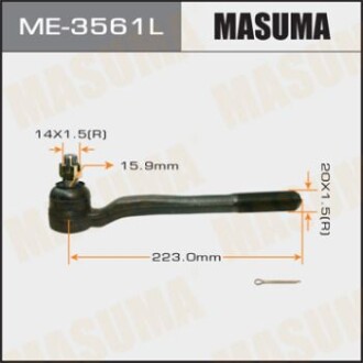 Наконечник рулевой тяги out TOYOTA LAND_CRUISER 100 ##J9#, ##N18# LH MASUMA ME3561L