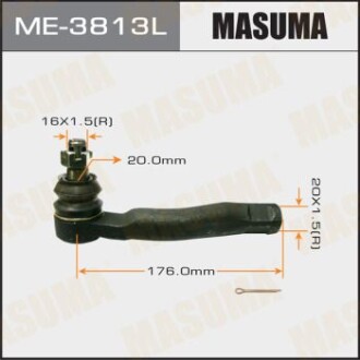 Наконечник рулевой out LH LAND CRUISER 100 LEXUS LX470 2000.08- MASUMA ME3813L (фото 1)