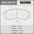 Колодка тормозная передняя Mitsubishi Pajero (00-) MASUMA MS3414 (фото 1)