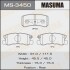 Колодка тормозная задняя Mitsubishi ASX (10-15), Grandis (04-10), Lancer (08-12), Outlander (07-12), Pajero (-06;06-) MASUMA MS3450 (фото 1)