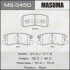 Колодка гальмівна задня Mitsubishi ASX (10-15), Grandis (04-10), Lancer (08-12), Outlander (07-12), Pajero (-06;06-) MASUMA MS3450 (фото 1)
