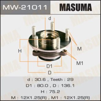 Ступица колеса MASUMA MW21011