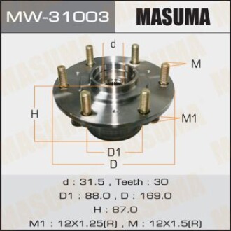 Ступица колеса MASUMA MW31003