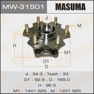 Ступица колеса MASUMA MW31501