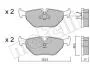 Комплект тормозных колодок (дисковых).) Metelli 22-0125-0 (фото 2)