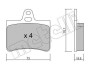 Комплект тормозных колодок (дисковых).) Metelli 22-0333-0 (фото 1)