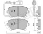 Комплект гальмівних колодок з 4 шт. дисків Metelli 22-0554-0 (фото 1)