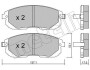 Комплект тормозных колодок Metelli 22-0876-1 (фото 1)