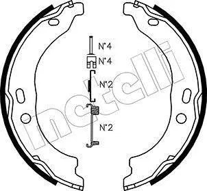 Комплект гальмівних колодок (барабанних) Metelli 53-0095K (фото 1)