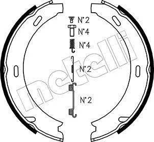 Комплект гальмівних колодок (барабанних) Metelli 53-0233K (фото 1)