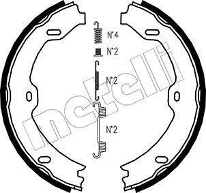 Комплект гальмівних колодок (барабанних) Metelli 53-0243K (фото 1)
