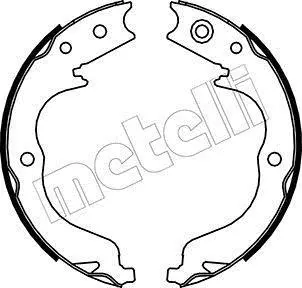 Комплект гальмівних колодок (барабанних) Metelli 53-0268 (фото 1)