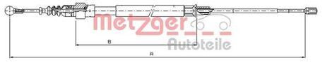 Трос стояночного тормоза METZGER 107509 (фото 1)