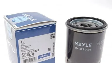 Фото 1 - фільтр масляний MEYLE 214 322 0008 Фільтр масляний MEYLE 214 322 0008 (фото 1)