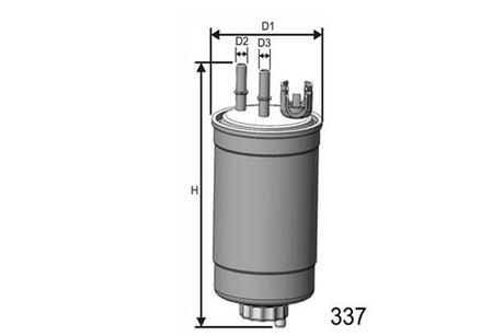 Фильтр топливный MISFAT M412 (фото 1)