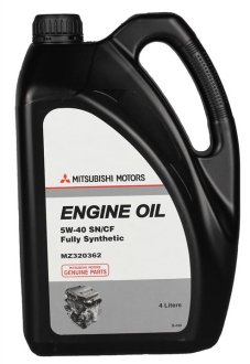 Олива моторна Engine Oil Fully synthetic 5w-40 sn/cf, 4л MITSUBISHI MZ320362