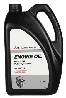 Олива моторна Engine Oil SN 0W-20 (4 л) MITSUBISHI MZ320724