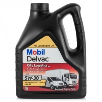 Олива моторна DELVAC CITY LOG M 5W-30, 4 л MOBIL MOBIL9275