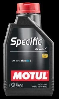 Олива моторна 100% синтетична д/авто 854011/SPECIFIC CNG/LPG SAE 5W40 (1L)/ MOTUL 101717