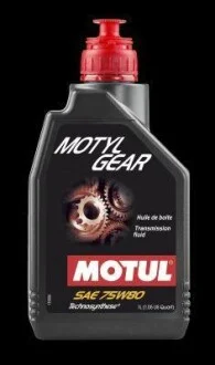 Масло трансмиссионное MOTYLGEAR SAE 75W80 1л MOTUL 105782