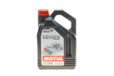 Масло моторне 100% синтетичне д/авто /HYBRID SAE 0W8 (4L)/107156 MOTUL 333407