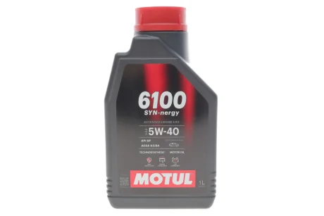Олива моторна Technosynthese д/авто /6100 SYN-NERGY SAE 5W40 (1L)/112961 MOTUL 368411