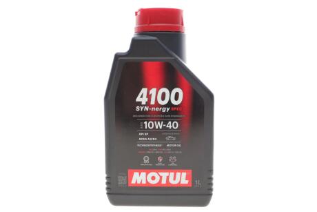 Олива моторна Technosynthese д/авто /4100 SYN-NERGY SPEC SAE 10W40 (1L)/112890 MOTUL 387701
