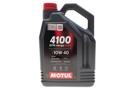 Олива моторна Technosynthese д/авто /4100 SYN-NERGY SPEC SAE 10W40 (5L)/112892 MOTUL 387706
