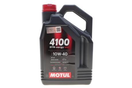 Олива моторна Technosynthese д/авто /4100 SYN-NERGY SPEC SAE 10W40 (4L)/112891 MOTUL 387707