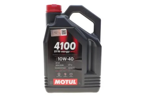 Олива моторна Technosynthese д/авто /4100 SYN-NERGY SPEC SAE 10W40 (4L)/112891 MOTUL 387707