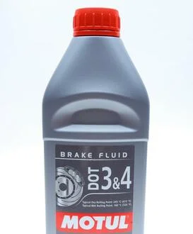 Гальмівна рідина 100% синтетична DOT 3&4 (1L) MOTUL 807901